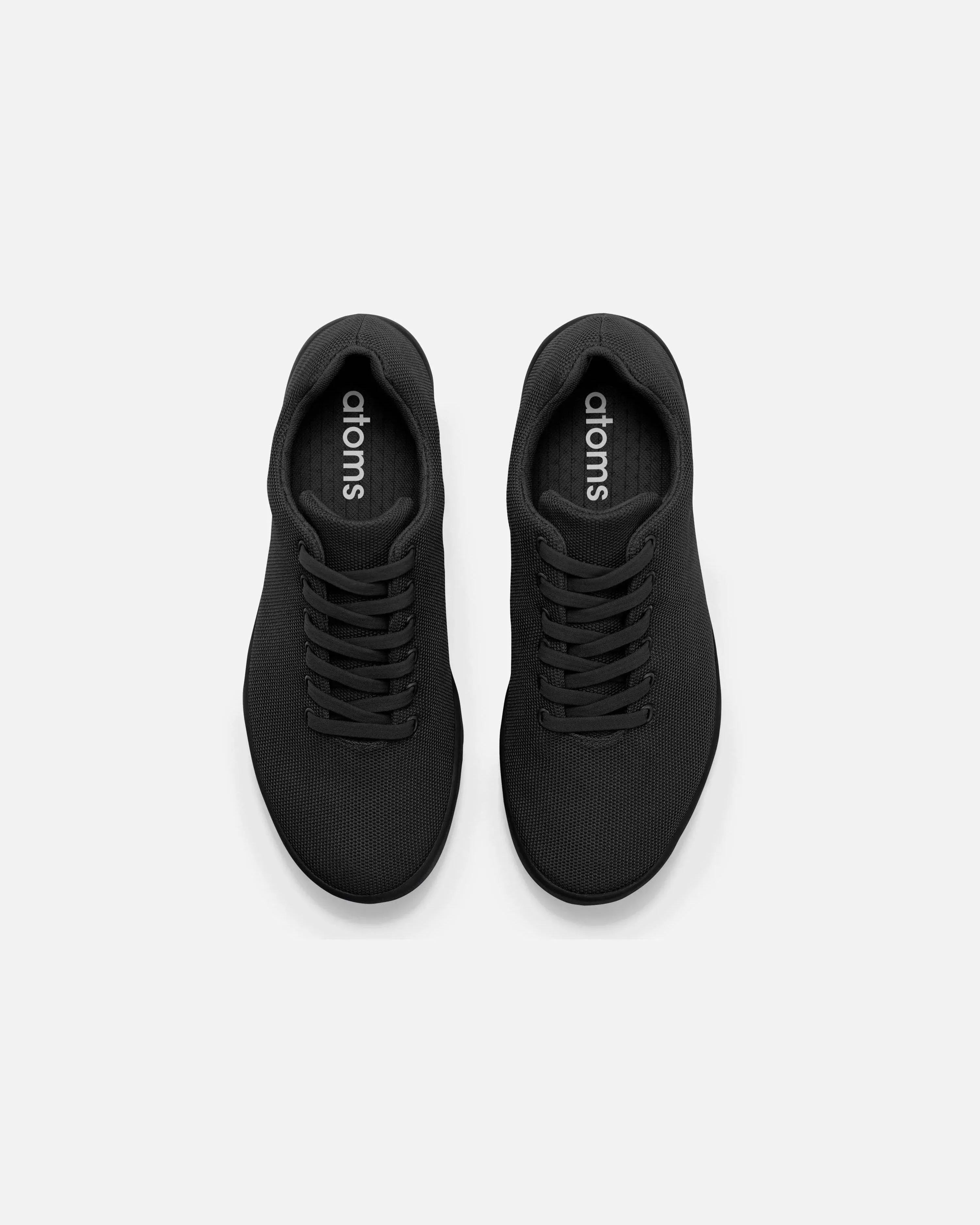 Atoms Model 000: Classic Black Comfort Shoes