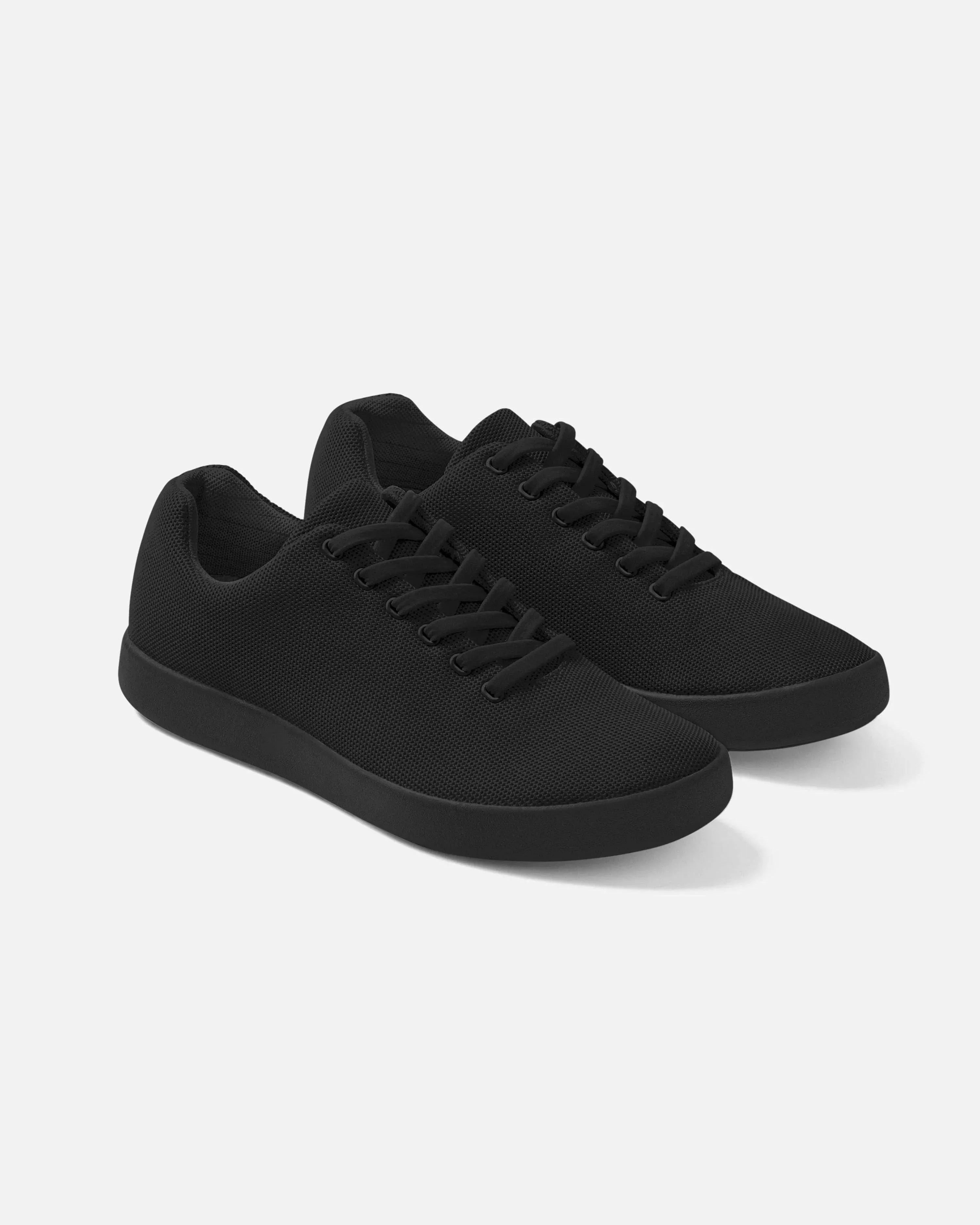 Atoms Model 000: Classic Black Comfort Shoes