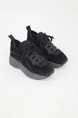 Black Suede Manhattan Sneaker