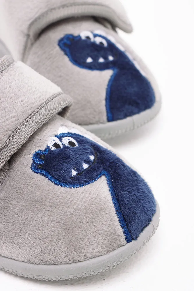 Dinosaur Slipper Grey