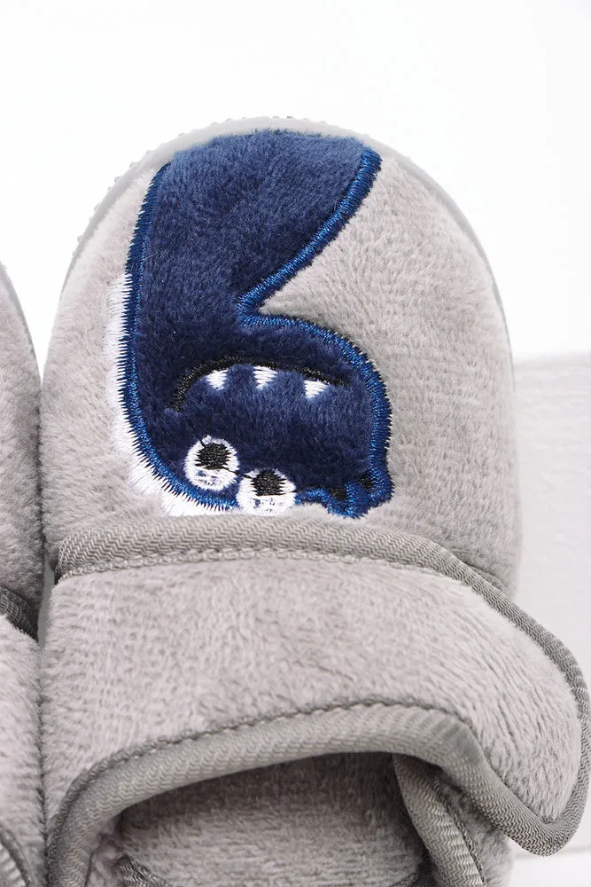 Dinosaur Slipper Grey