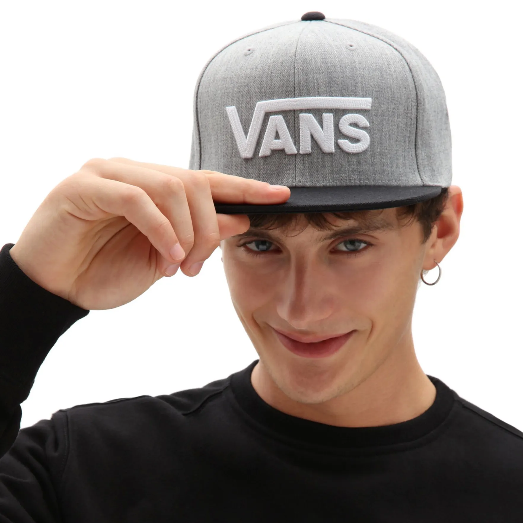 Drop V II Snapback Heather Grey/Black