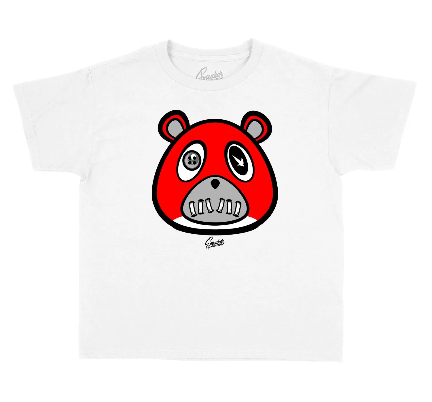 Kids - Fire Red 4 ST Bear Shirt