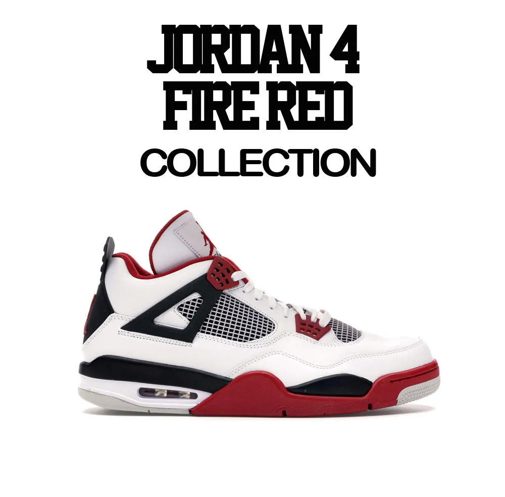 Kids - Fire Red 4 ST Bear Shirt