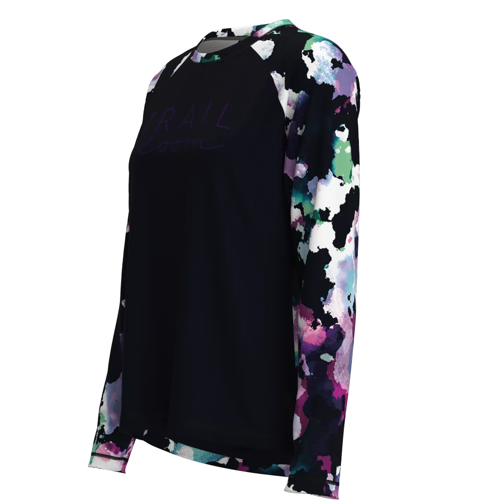 Ladies MTB Jersey - Colourful Print Long Sleeve