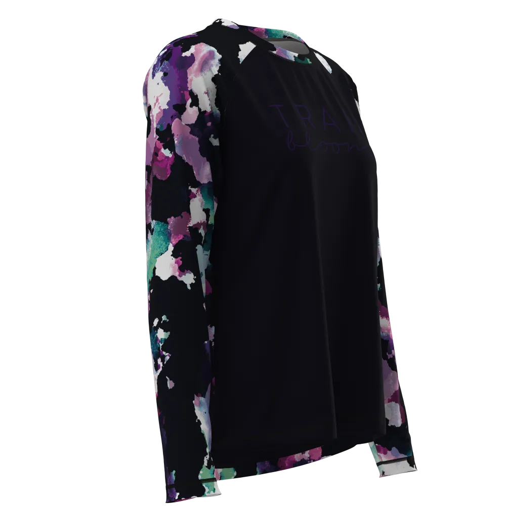 Ladies MTB Jersey - Colourful Print Long Sleeve