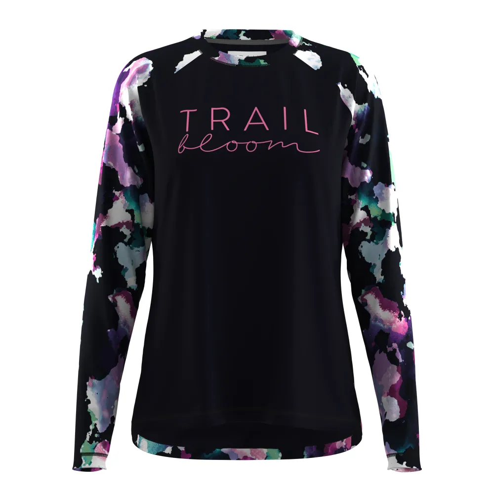 Ladies MTB Jersey - Colourful Print Long Sleeve