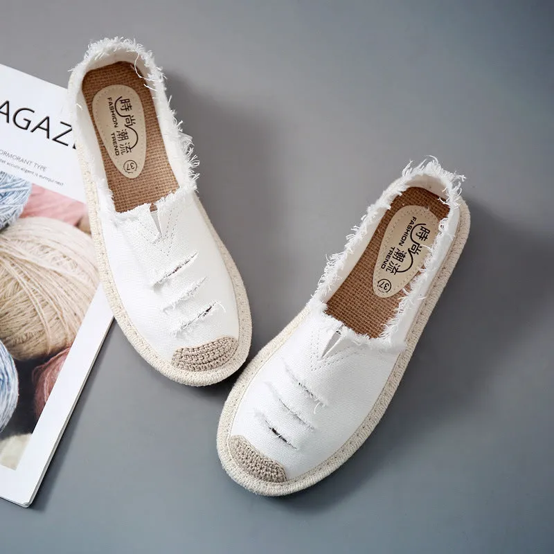 Linda  Bequeme Damenschuhe im Fischerstil