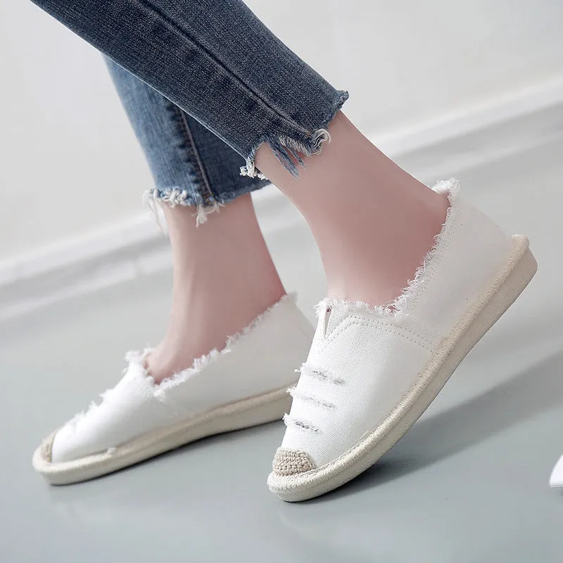Linda  Bequeme Damenschuhe im Fischerstil