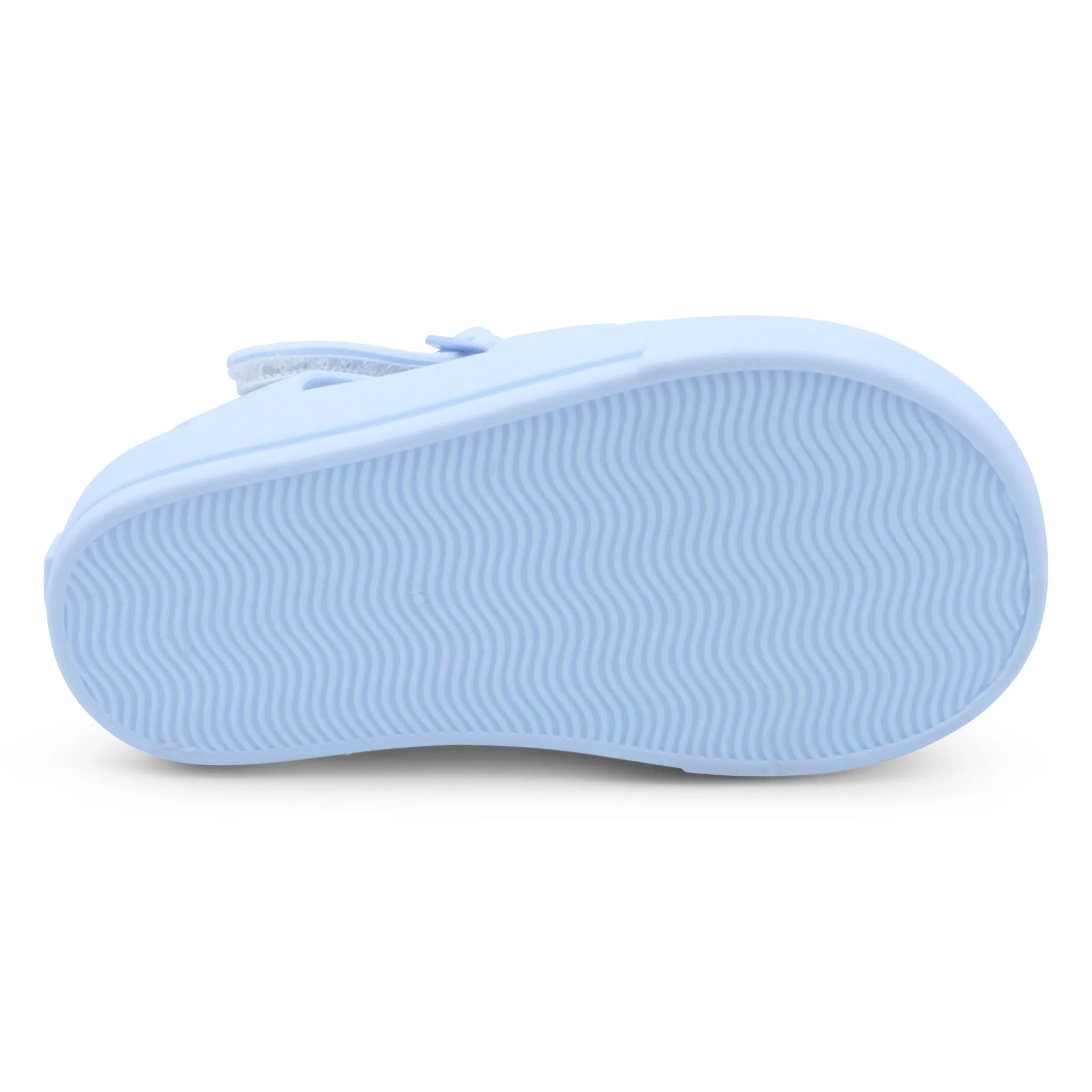 Marena Clear & Blue Jelly Sandals