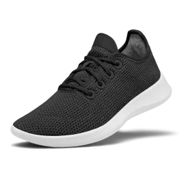 Men's Tree Runners - Jet Black (White Sole)
