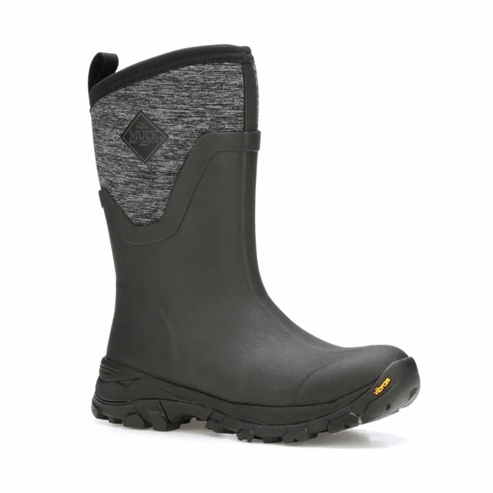 Muck Footwear Women ARCTIC ICE VIBRAM ARCTIC GRIP ALL TERRAIN MID BLACK/JERSEYHEATHER