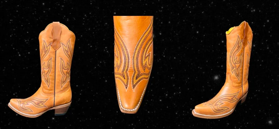 Planet Cowboy- Sissy L orange boots
