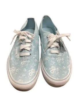 Shoes Sneakers By Vans In Blue & White, Size: 9.5