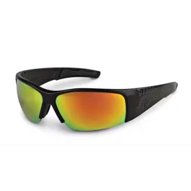 Stihl | Black Wrap Glasses | Silver Mirror Lens (7010 884 0370)