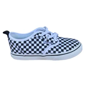 Vans scarpa sneakers da bambini Atwood Slip-On VN0A2XSPHRK quadri bianco nero