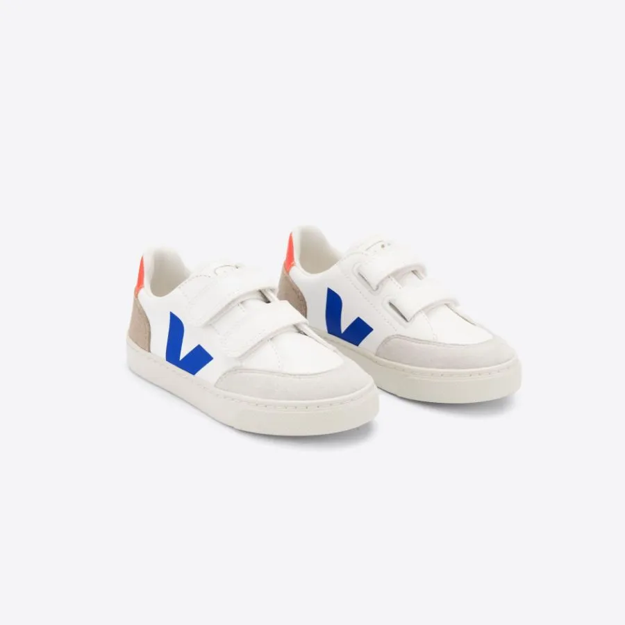 Veja V-12 Velcro Leather - Extra White/Multico/Miel