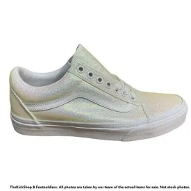 VN0A3WKT3UA1 VANS Old Skool UV Glitter (White) Men Size 7 | Women Size 8.5