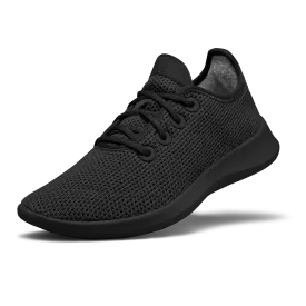 Women's Tree Runners - Jet Black (Black Sole)